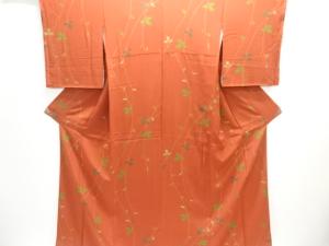 未使用品　枝の実模様小紋着物